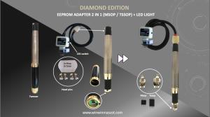 China EEPROM TWEEZER ADAPTER 2 IN 1 MSOP TSSOP SOIC WITH LED LIGHT DIAMOND EDITION KIT SET wholesale
