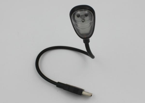 Quality 3 LED Flexible Book Light For Computer Gaming At Night , USB LED Desk Lamp for sale