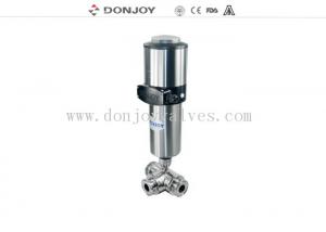China Pnuematic three link Sanitary Ball Valve with C-TOP / Positioner DC 24V , DN50 wholesale