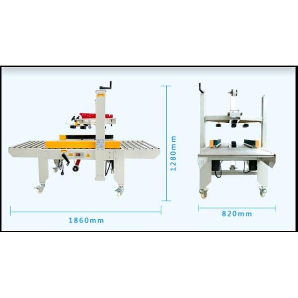 Conveyor Belt Driven Semi Automatic Carton Sealing Machine for 1350*640*1430mm Boxes