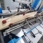 Automatic square bottom paper bag making machine in-line handle is made and