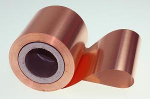 China 10 Micron High Performance Copper Foil Double Matter Side 500 - 5000 Meter Length wholesale