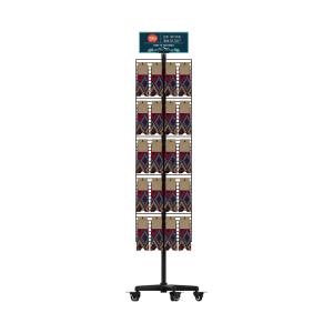 China Shoe Display Rack Custom Metal Sock Display Rack Double Sided With Detachable Hooks on sale