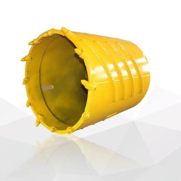 Quality Piling Foundation Tools Spare Parts Core Barrel With Bullet Teeth For Boring Piling Equipment for sale