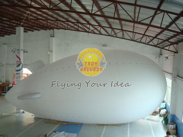Quality Fireproof Reusable Giant Advertising helium blimp / zeppelin Balloons with PVC for sale
