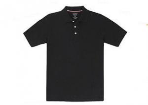 China Soft Embroidered Cotton Polo Shirts , 150 / 180 GSM School Uniform Polo Shirts wholesale