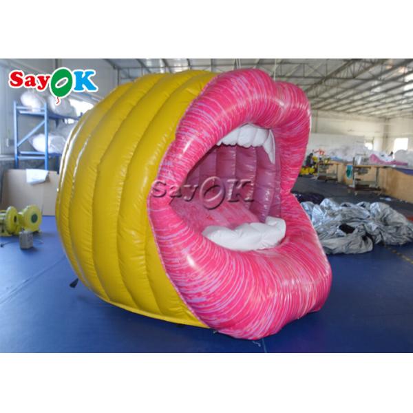 Tarpaulin Custom Inflatable Products Pub Music Party Inflatable Mouth Model Decoration