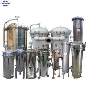 China Stainless Steel Multi Bags Filter Housing Industrial Water Filters For Food Industry on sale