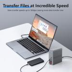 18 in 1 USB-C Docking Station High Resolution Up to 4K with Display Link Extend