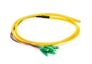 LC APC Patch Cord 12 Fibers Pigtail Simplex For Optical Fiber Test Equipment