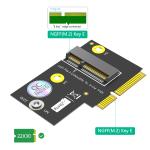 M.2 NGFF key E to Half-size Mini PCI-E Adapter for WiFi6 AX200, 9260, 8265 ,8260