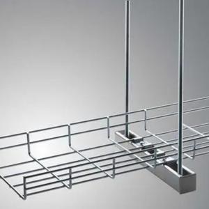 China ElectroGalvanized Wire Tray Rectangular Wire Mesh Basket Cable Tray Grid wholesale