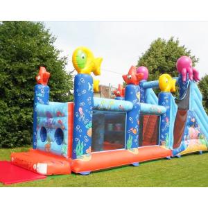 Quadruple Stitching 1000D Inflatables Obstacle Course For Promotion