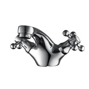 China Two Handle  Monobloc Chrome Brass Contemporary Basin Mixer T8063AW wholesale