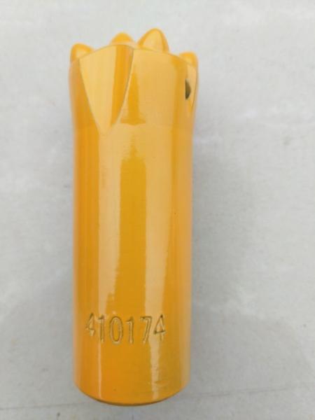 Long Skirt Taper Button Bit Threaded Button Bits 32 - 42mm Diameter For Ore