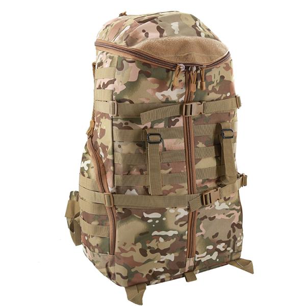60L Waterproof Outdoor Hiking Backpack with Soft Handle and Multi-functional Design