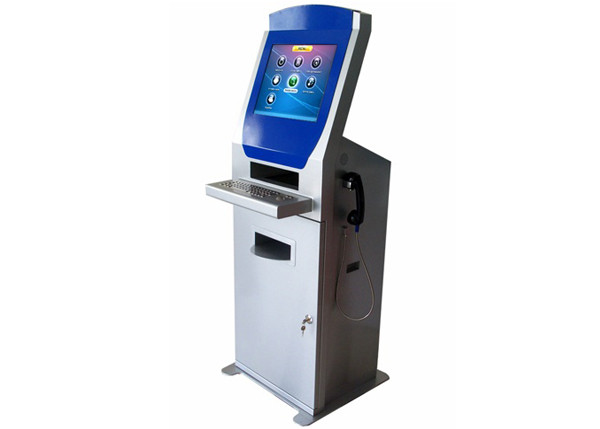 Interactive Information Printing Display Kiosk Machines , Document Scanner