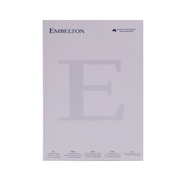 Quality Grid White Paper Sticky Note Memo Pad A4 / A5 50 Sheets With Logo Watermark Printing for sale