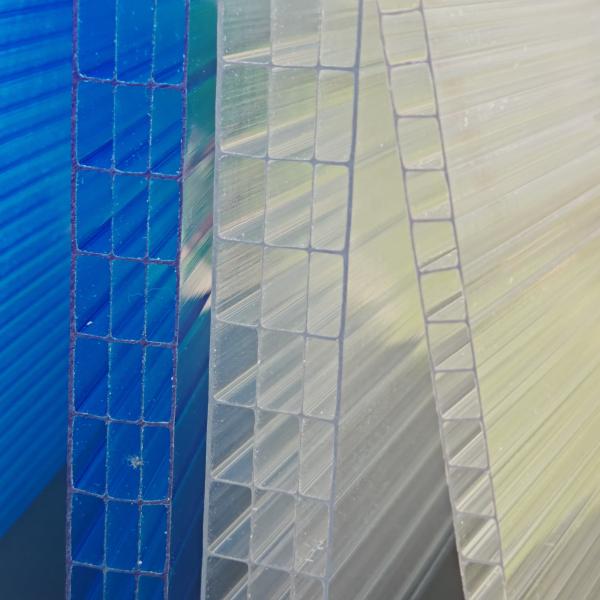 Quality High Performance 16mm Four Layer Polycarbonate Sheet Multi-Wall Design For Thermal Insulation And Impact Resistance for sale