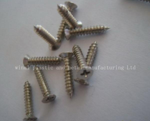 Quality N7819 self-taping KA screw,iron with nickle plating,size and finish can be OEM produced. for sale