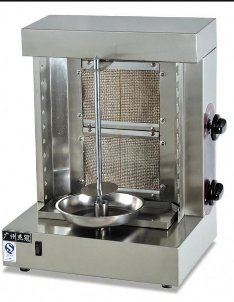 Quality Gas Kebab Machine Mini Gas Shawarma Vertical Broiler For Snack Bar for sale