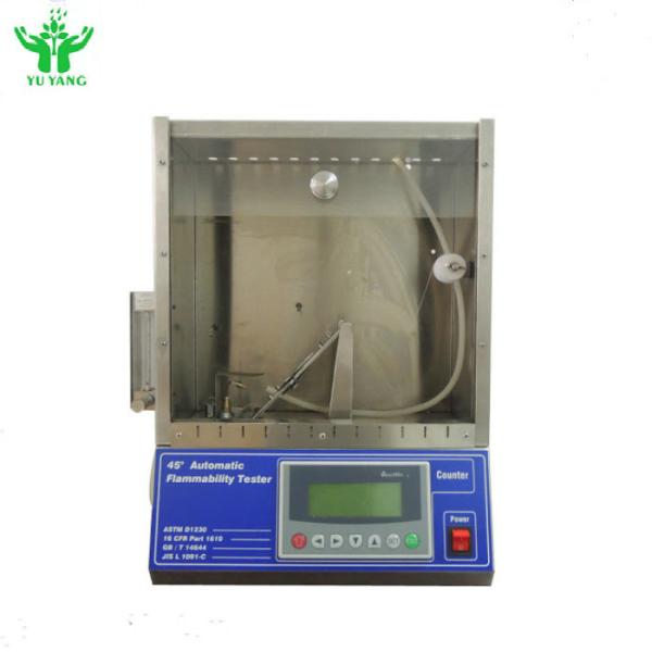 Quality ASTM D1230 Automatic Flammability Tester Operating Procedure Of 45 Degree for sale
