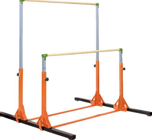 Gymnastics Tumbl Trak Horizontal Bar Portable Adjustable Floor Training Bar