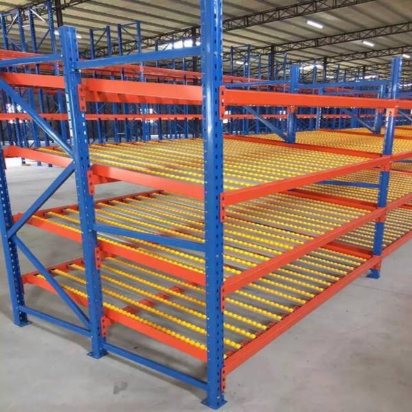 Q235B Steel High Density Gravity Carton Flow Racking Adjustable Incline Powder Coating