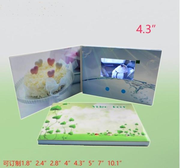 Quality Promotional Video In Print Brochure With LCD Sound Modules And Rechargeable Battery for sale