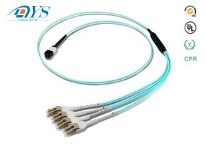 China 8f 12f 24f Singlemode Multimode MPO/MTP To LC MPO Breakout Cable Patch Cord on sale