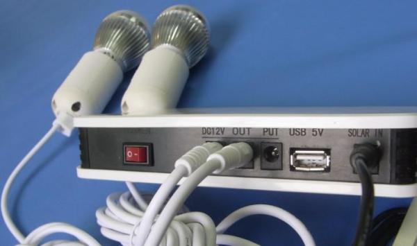Quality portable  solar power system Lighting Africa free power to load with LED DC bulbs and USB mobile charging for sale
