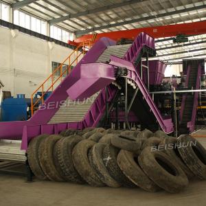 China Automatic Waste Tyre Recycling Machine SGS Rubber Recycling Machine wholesale