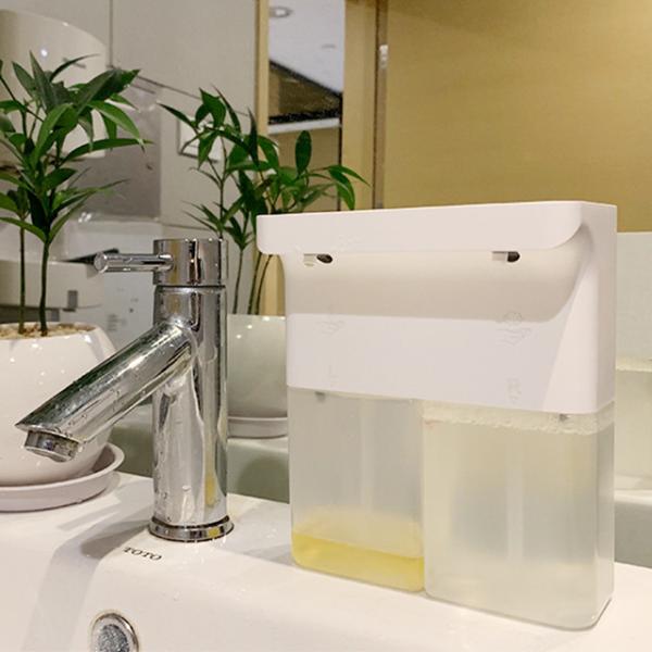 Quality White Rechargeable Sensor Soap Dispenser 600ML Polypropylene Automatic for sale