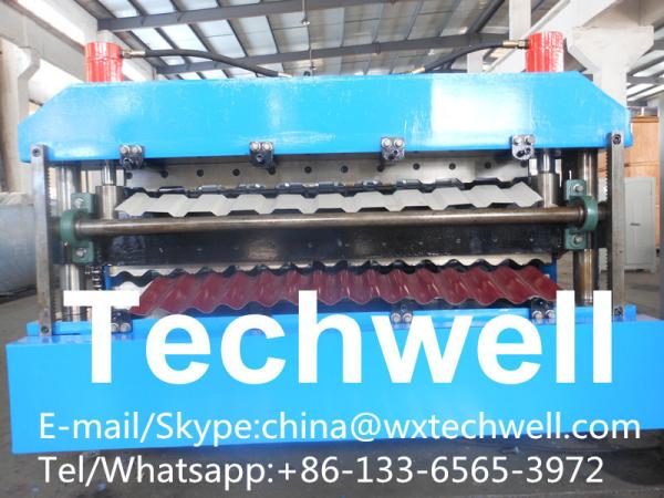 Chain Transmission Double Layer Roll Forming Machines For Corrugated Sheets