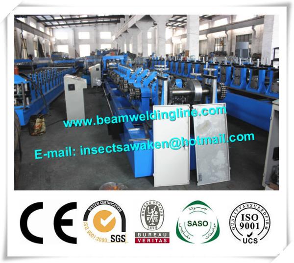 Quality Blue Interchangeable C Z Purlin Roll Forming Machine Fully Automatic for sale