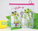 plastic bag with zip lock for cosmetic, slide lock poly bag, standing up zip