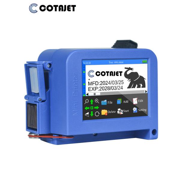COTAJET Handheld Inkjet Printer Coding Machine / Mini Handheld Portable Inkjet