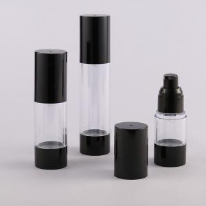 China Black Foundation Pump Bottle , Flexible Flowing Airless Spray Bottle wholesale