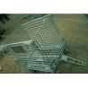 Buy cheap Cargoes Transport Heavy Duty Foldable Wire Container With Connector / Four from wholesalers