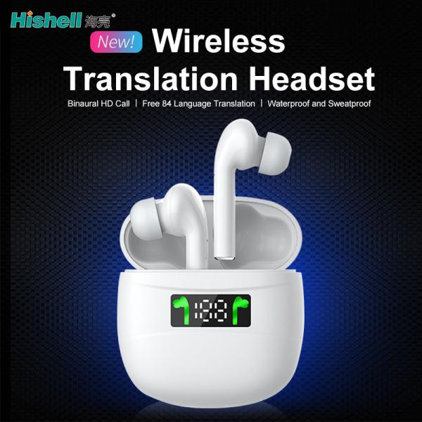 Quality Hishell Practical Wireless Translation Earbuds J3 Pro With LED Display for sale