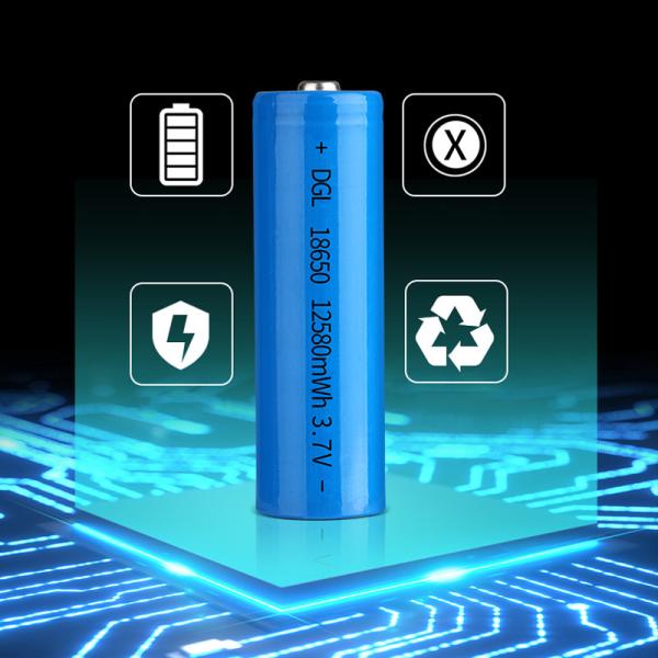 Lifepo4 Cylindrical Lithium Ion Battery Cells 3.7V Explosion Proof