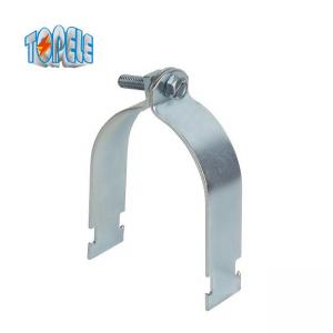 China 25mm Electro Galvanized Steel Unistrut Pipe Clamps on sale