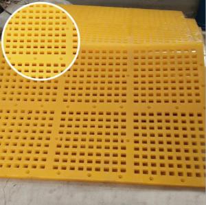 China Square Polyurethane screen panel mat tension pu screen panel with hooks wholesale