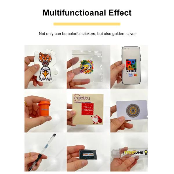 UV DTF Printer With Varnish Color For Phone Case / Gifts / Photo / Ball / Metal / Plastic / Leather / Cup Printing