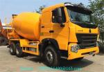SINOTRUK HOWO A7 Mobile Concrete Mixer Truck 336 HP With 9.726L Displacement
