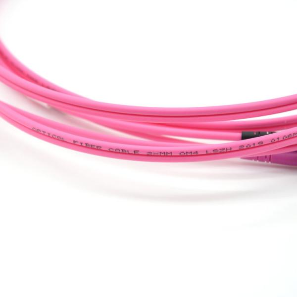 LC Upc To LC Upc Multimode OM4 3.0mm Fiber Optic Patch Cords