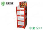 Easy Assembly Retail Corrugated Cardboard Display Floor Potato Chips Display