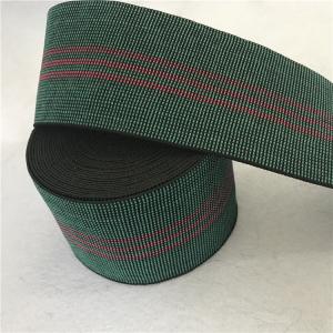 China 40% elongation high strength custom polyester webbing strap width 8cm green color wholesale
