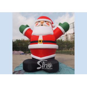 China 5m high giant inflatable santa claus for Christmas outdoor promotions made of best material wholesale