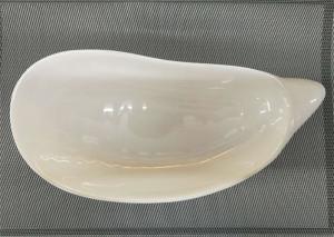 China White Melamine Dinnerware Trumpet - Shell - Shape Dish Length 25cm Weight 405g on sale